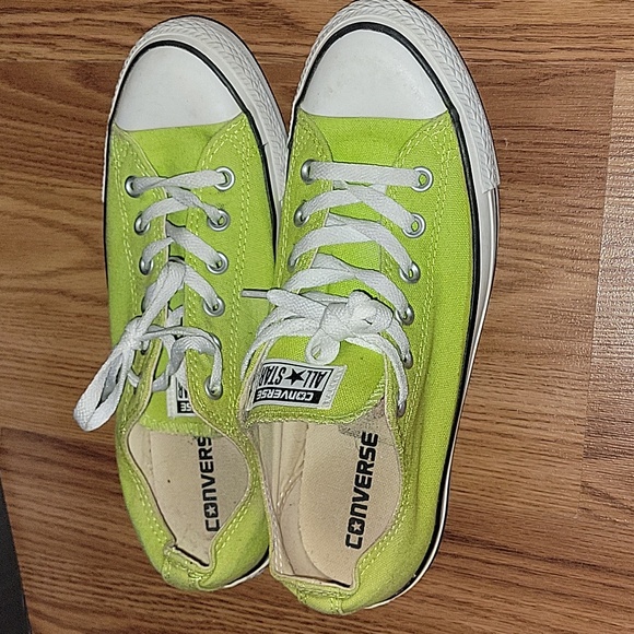 Converse Lime Green Sneakers - Picture 3 of 5